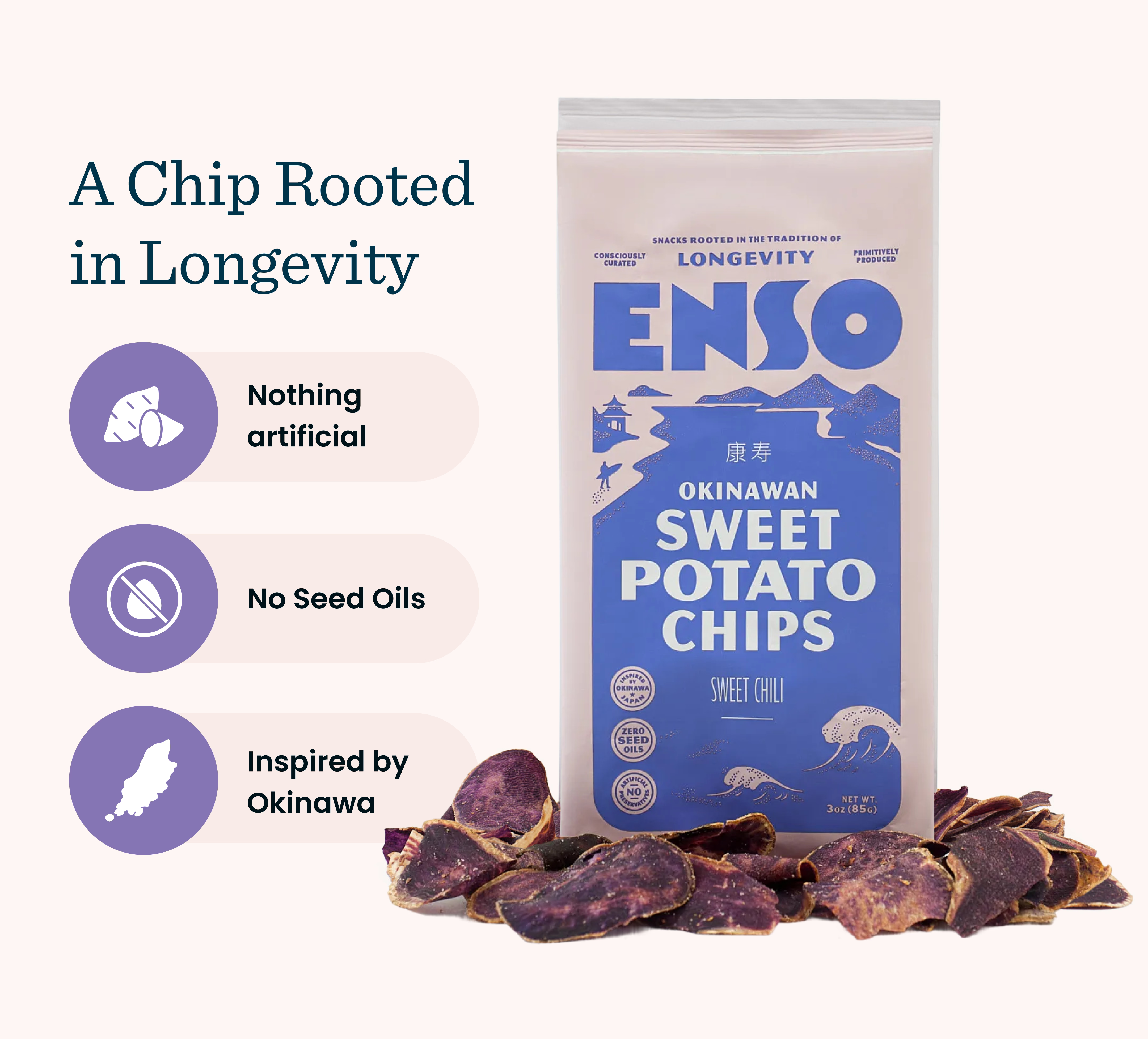 Okinawan Sweet Potato Chips | Sweet Chili